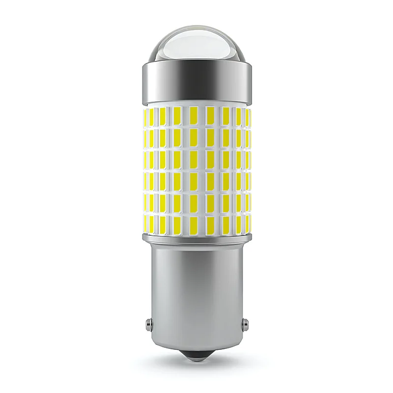100pcs Super Bright 1156 BA15S 1157 BAY15D BAU15S 3014 144SMD LED Turn Signal Lights Turn Signal No Error Fog Light Replacement