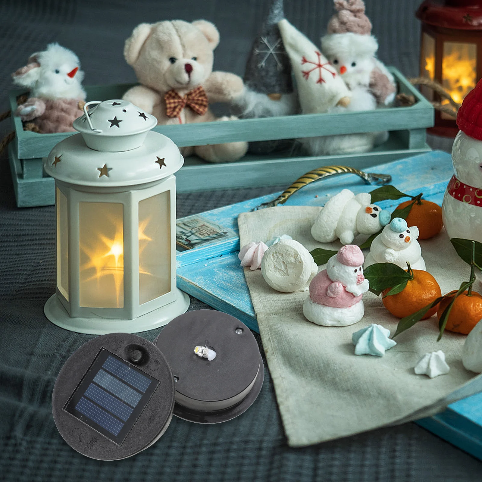 

2Pcs Solar Case Accessories Lightweight No Burrs Craft Material for DIY Lamp Lantern Projects Solar Case