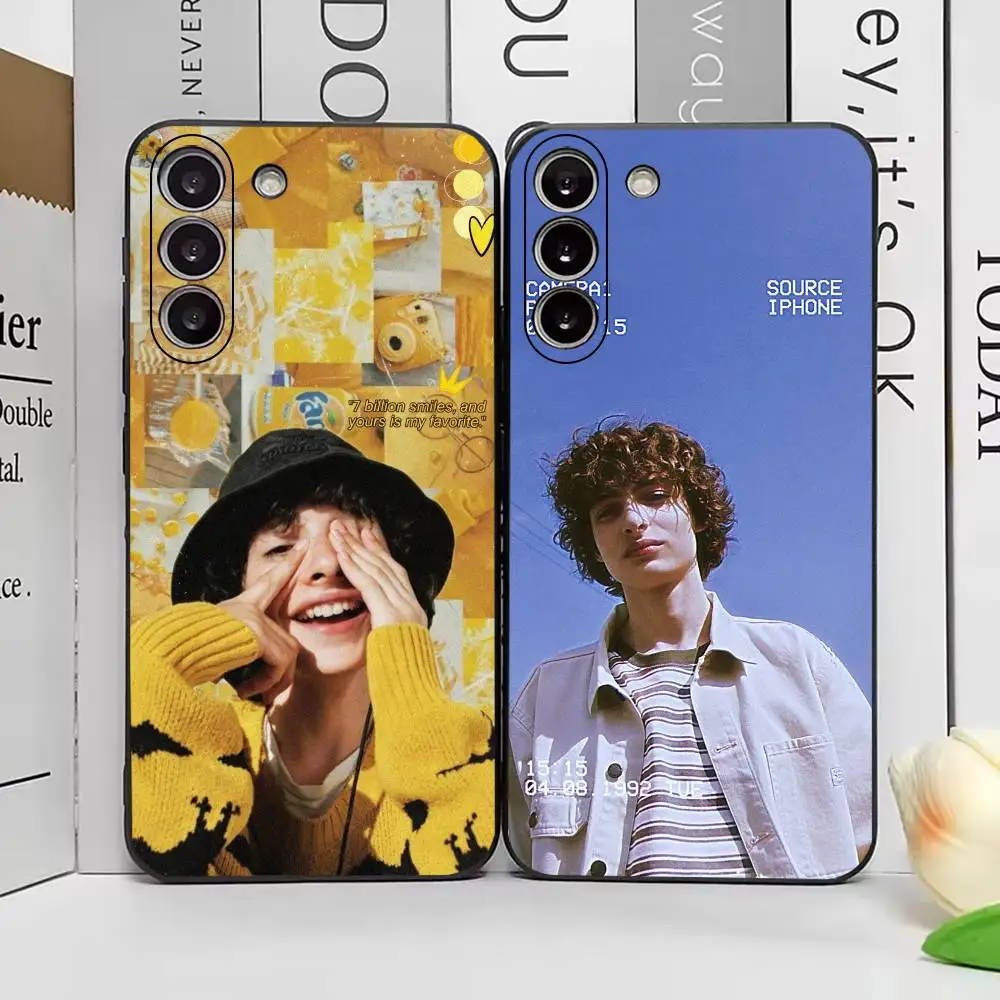 F-Finn Wolfhard POP Singer Actor Phone Case Black Silicone Soft For Samsung Galaxy A73,A72,A71,A70,A53,A52,A51