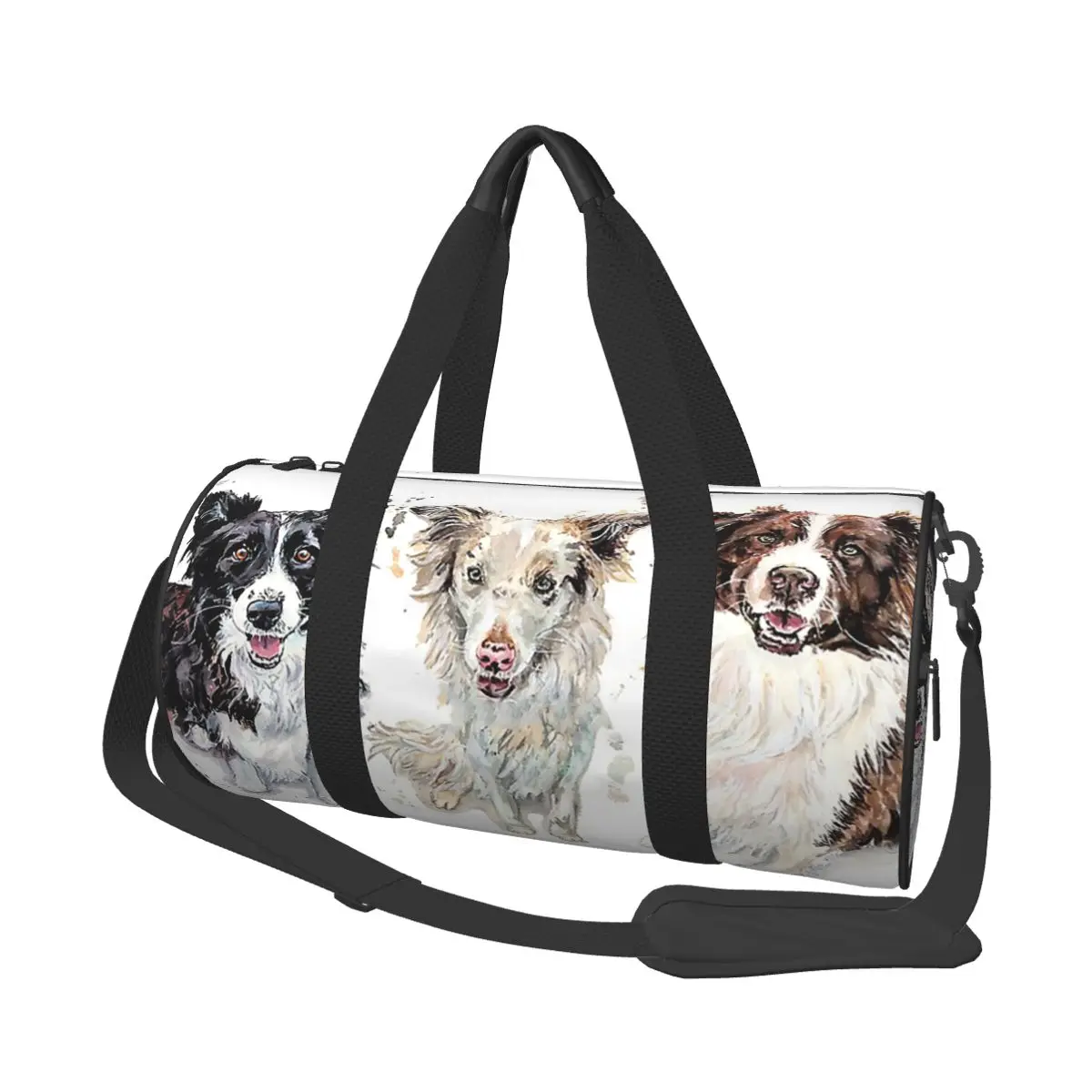 

Border Collie Large Duffle Gym Bag Waterproof Duffle Travel Bags Handbags Fitness bag
