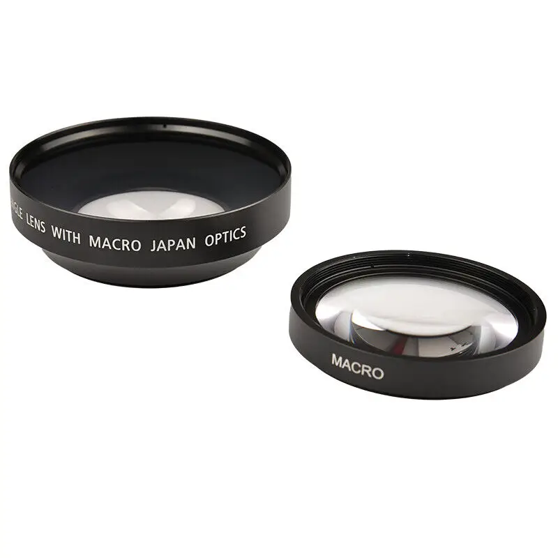 62mm 67mm 72mm 0.43X HD Super Wide Angle Lens Extension W/ Ditachable Micro Lens