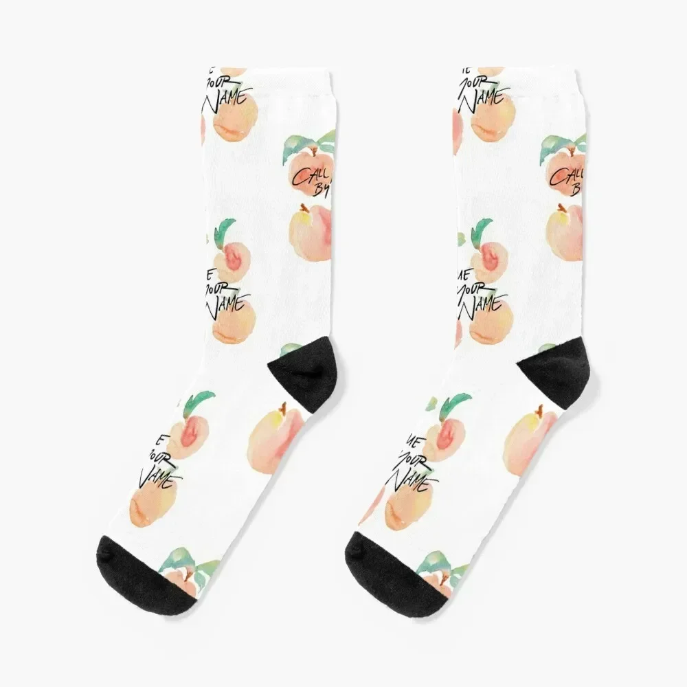 

Call Me By Your Name Peaches Socks floral Thermal man winter Toe sports Non-slip Socks Women's Men's