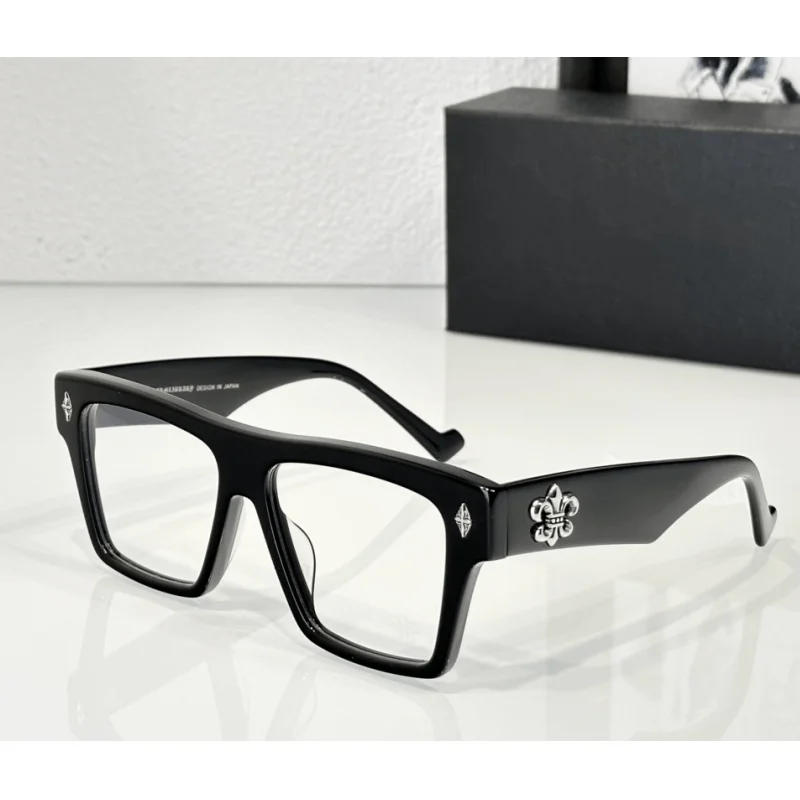 Fashion Women Acetate Large Frame Vintage Men Glasses Frame 8218 Luxury Brand Designer High Quality Optical Prescription Glasses