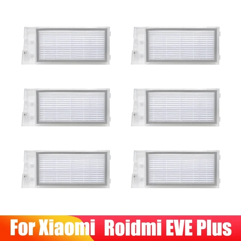 Filters For Xaiomi ROIDMI EVE Plus Smart Home Robot Vacuum Cleaner Spare Parts HEPA Filter Replacement Fitting Accessories