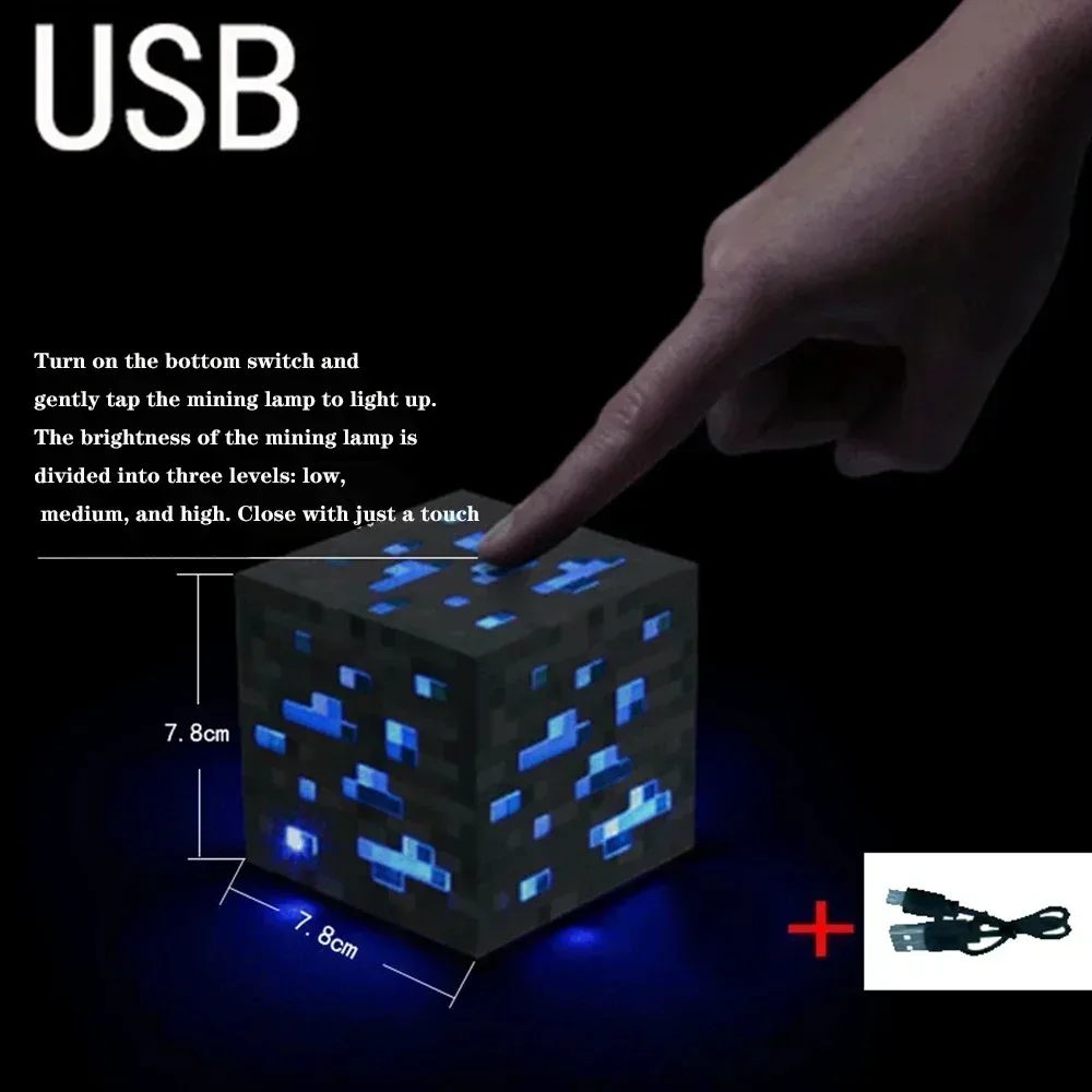 Brownstone Torch LED Lamp Rechargeable USB Night Light Potion Bottle Light  Kids Xmas Gift Table Lamp Living Room Bedroom Decor