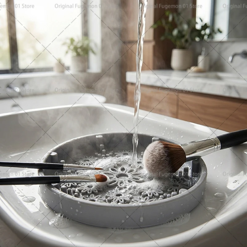 Makeup Brush Cleaner Powder Puff Cleaning Bowl Eyeshadow Brushes Effective Cosmetic Washing Tool Cleaning