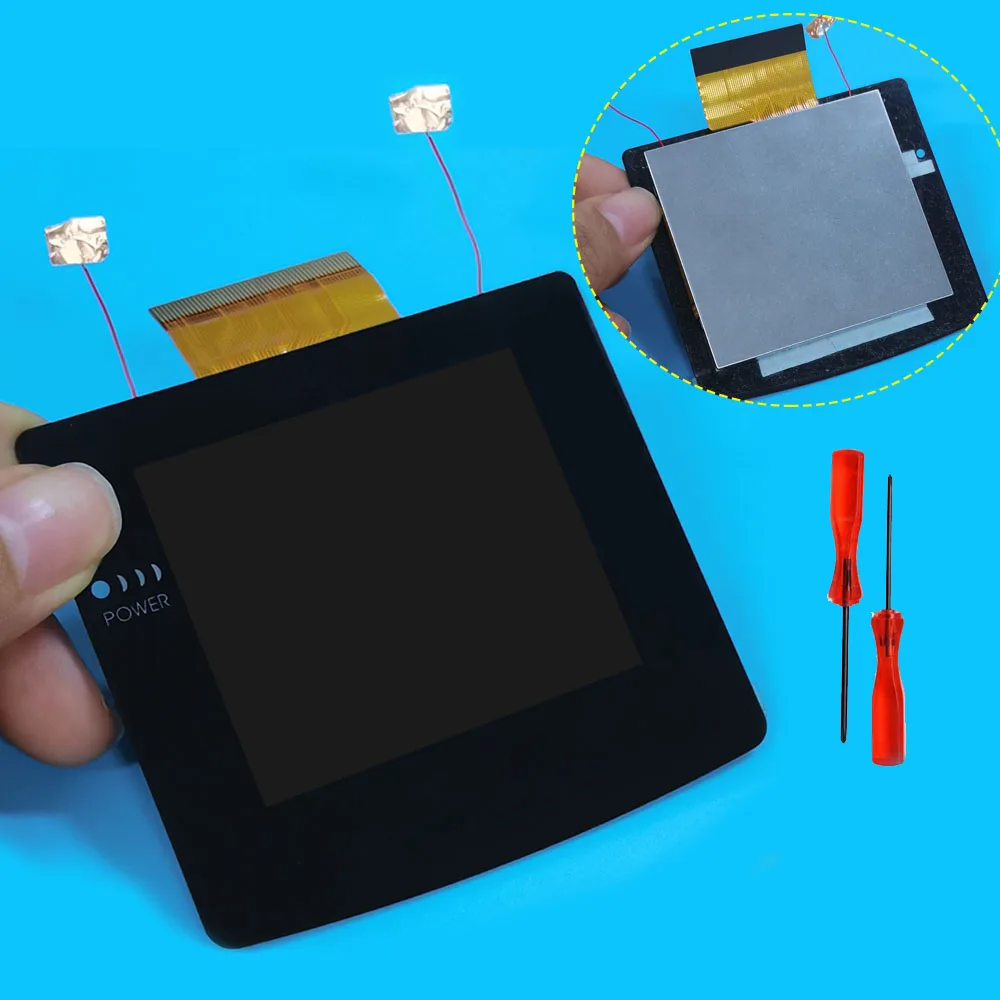 

HISPEEDIDO 2.45-дюймовый ламинированный IPS LCD-экран для GBC, универсальный комплект HD-подсветки, простая установка, не требует пайки, для Gameboy Color