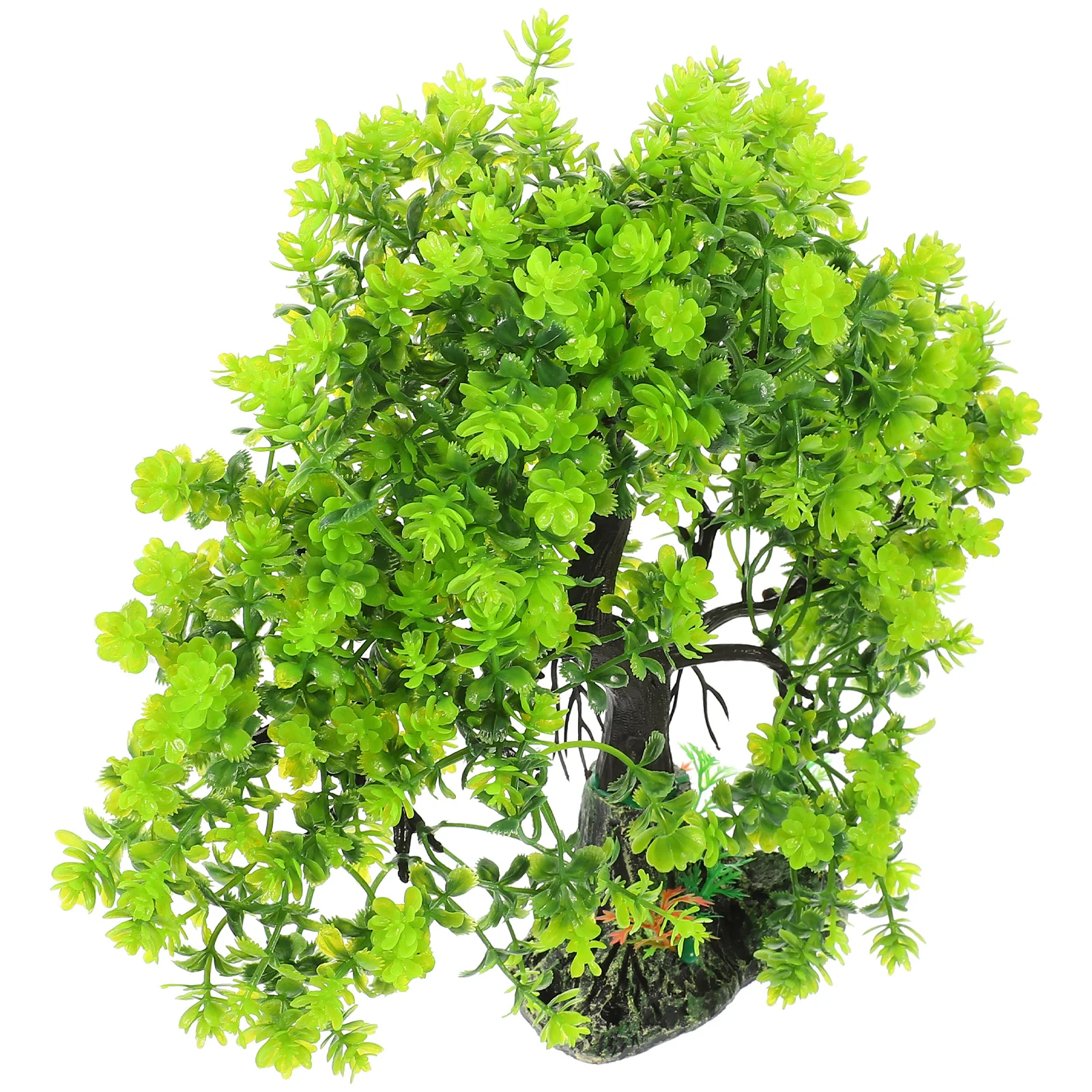 

Green Aquarium Tree Ornament Fish Tank Decor Resin Craft Artificial Landscape Decoration For Fresh Salt Water Safe Fish Hiding