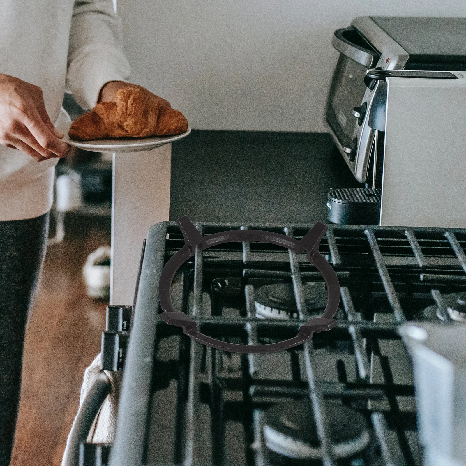 

Universal 6.3Inch Cast Iron Wok Stand For Gas Non-Slip Stove Ring Burner Grate Support Rack Cooktop Accessory Stove Stand