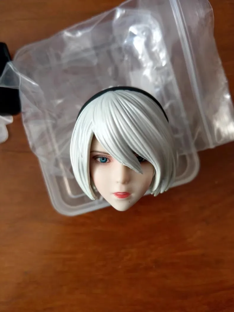 

Toys park TP001 1/6 Cute 2B Sister Neil Head Carving Woman Soldier Model Fit 12 Inches PHICEN/TBL Pale Skin Action Figure Body