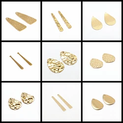 Hammered Charms,Brass Drop Shaped Pendant,Findings Accessories For Diy Earrings Necklace Bracelet DIY Making,Jewelry Supplies