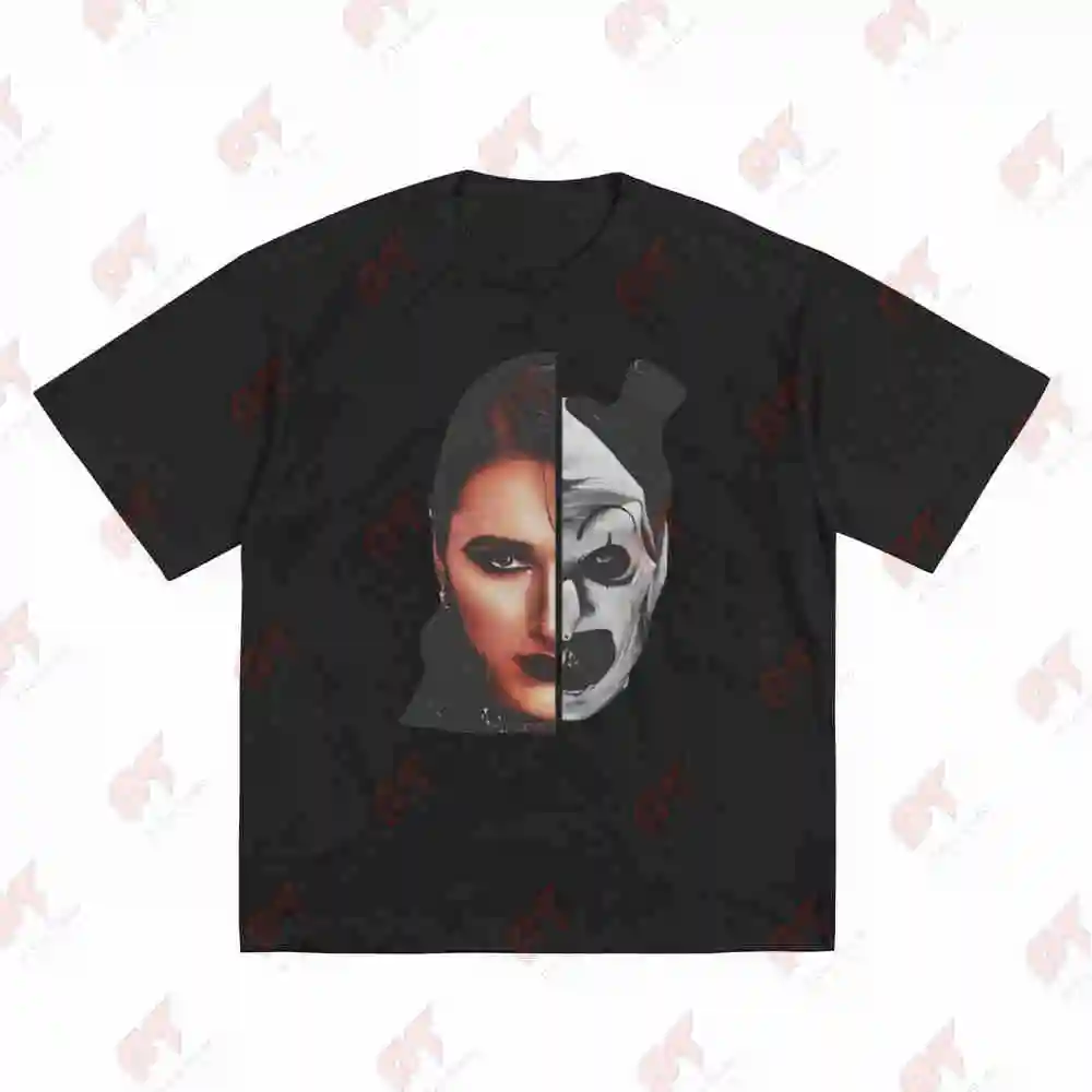 Rhea Ripley Terrifier Shirt Short Sleeve Tee 100% Cotton T-Shirt