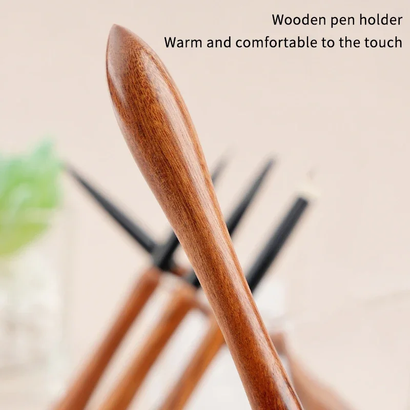 جديد خشب الصندل مسمار الغراء العلاج بالضوء القلم الأشعة فوق البنفسجية فرشاة جل القرع مقبض فرشاة المهنية مسمار فُرش رسم أدوات مانيكير