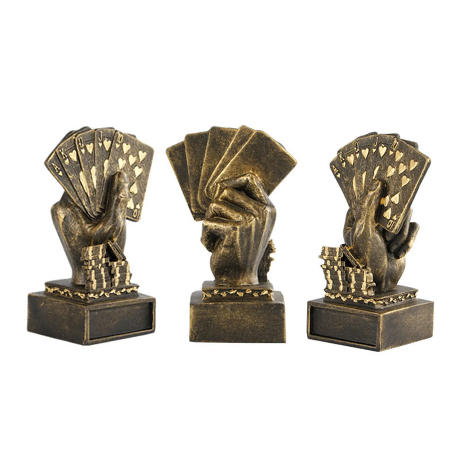 Металлическая покерная карта, турнир, победитель, пальчиковый трофей, кубок казино, покерный трофей, покер, игры, сувениры, победитель, награда, приз, 3 цвета