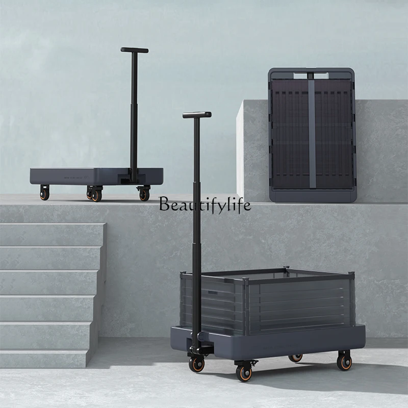 Foldable Dual-Purpose Trailer Household Handling Express Trolley