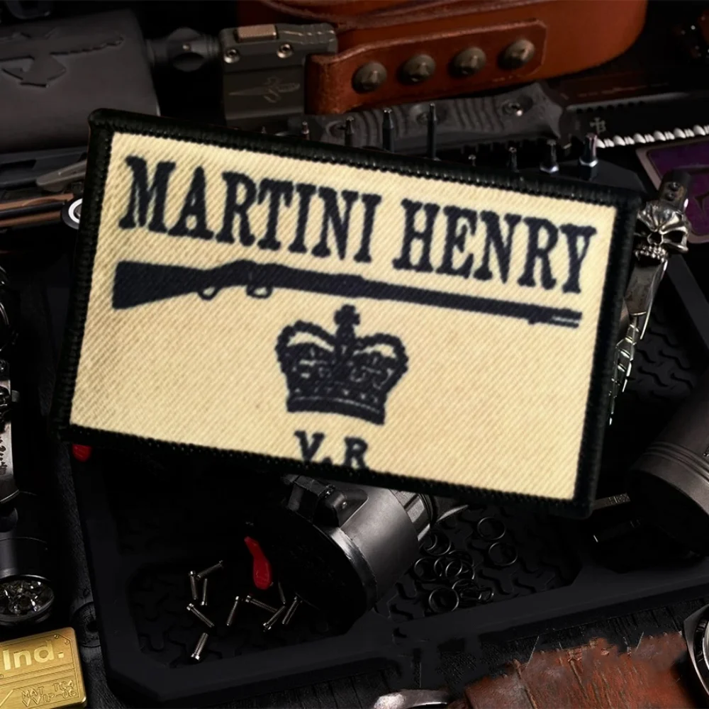 

Martini Henry Tactical Patch on Clothes Printed Hook&Loop Emblem Military Morale Badge Armband Backpack Stickers
