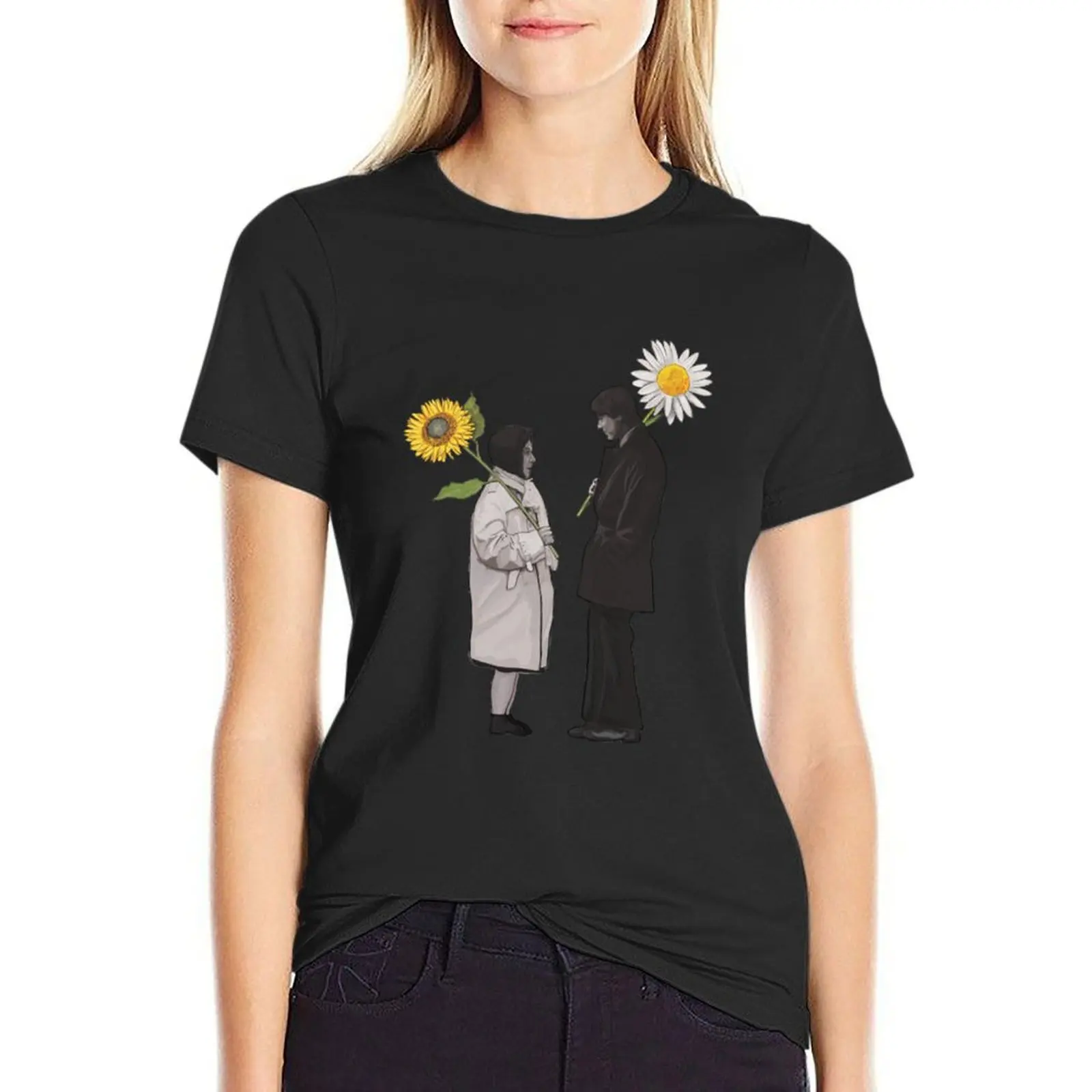 Harold and Maude Flowers T-Shirt anime clothes summer tops tops Blouse Woman T-shirts