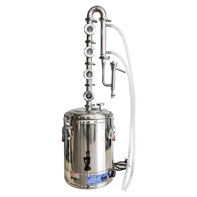 Hand-made 15L Gin/Vodka/Whiskey/ Ethanol Production Copper Distillation Equipment Home Alcohol Distillery