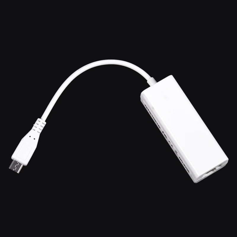 3X adaptor Ethernet USB Mini, adaptor Ethernet 10/100 Mbps RJ45 LAN 5 Pin untuk PC Tablet