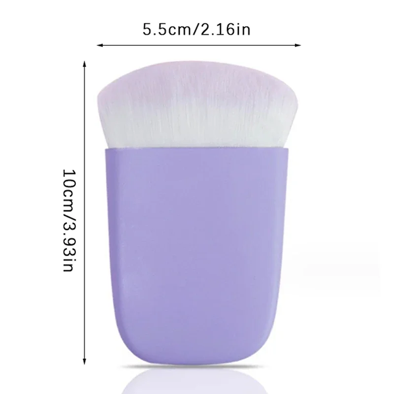 Lentil Bean Makeup Brush Loose Brush Curved Silk Fiber Dry and Wet Dual-Purpose Makeup Brush Loose Powder Brushs Makeup Tool