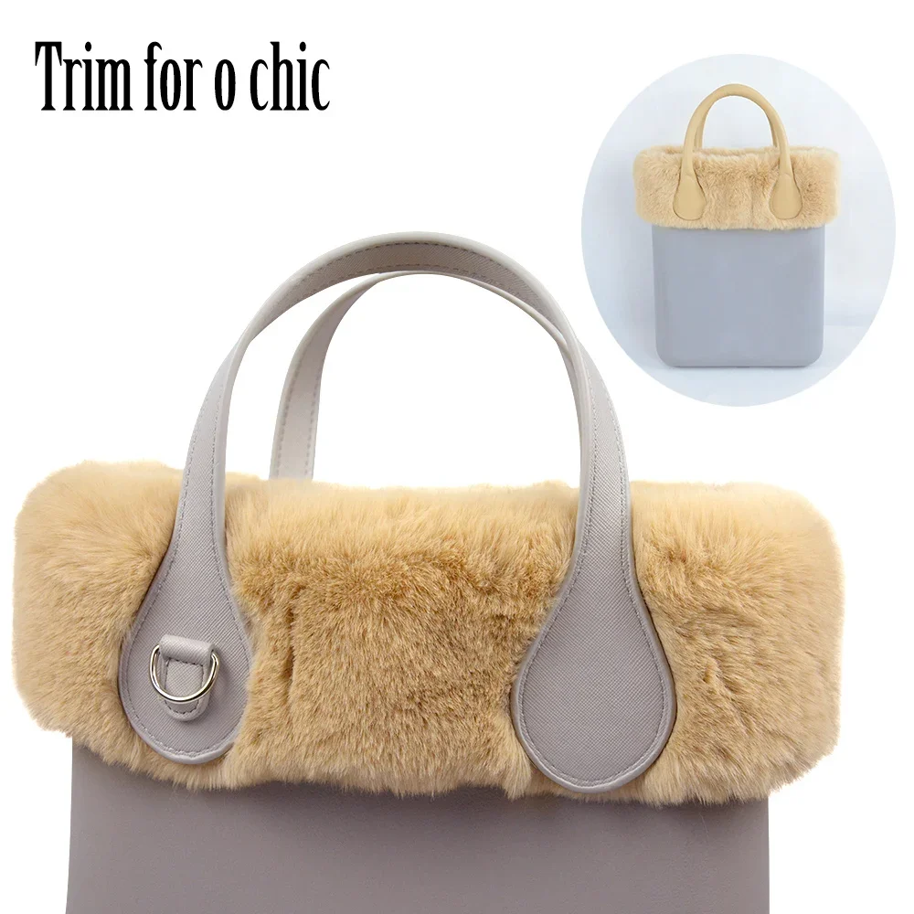 

Tanqu New 8 Colors Women Girl Faux Rex Rabbit Fur Furry Trims for Chic O BAG Thermal Plush Decoration Fit for Ochic Obag