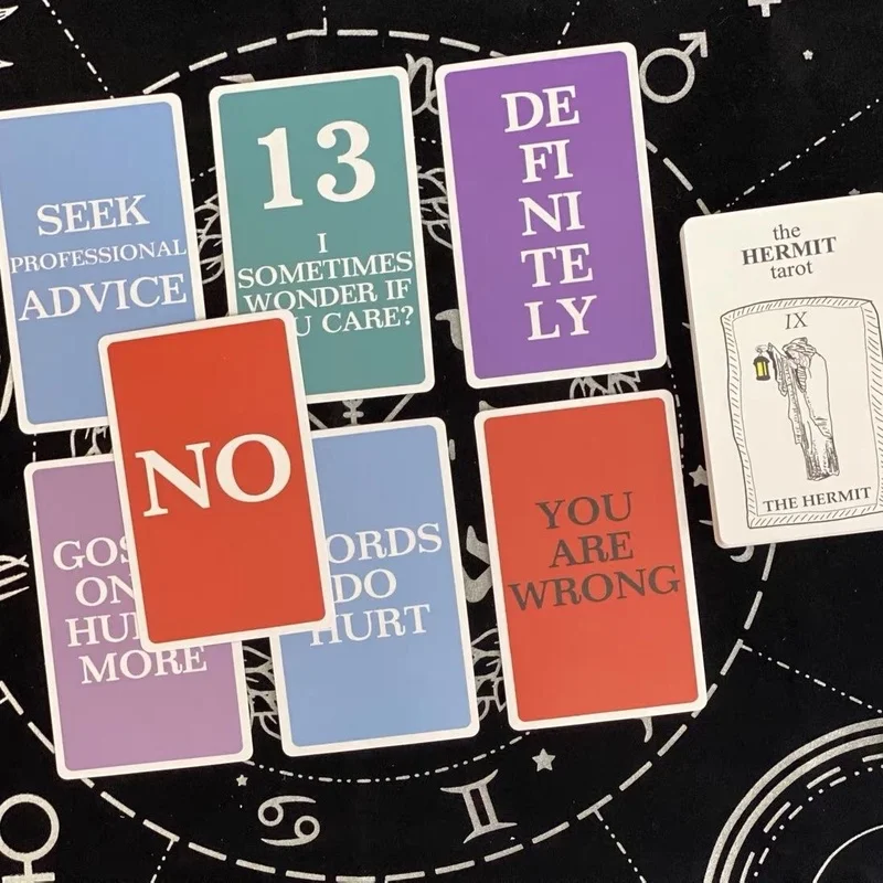 

The Hermit Tarot Messages Oracle – 100 Intuitive Guidance Cards. No Guide, Great For Personal Spiritual Insight & Divination!