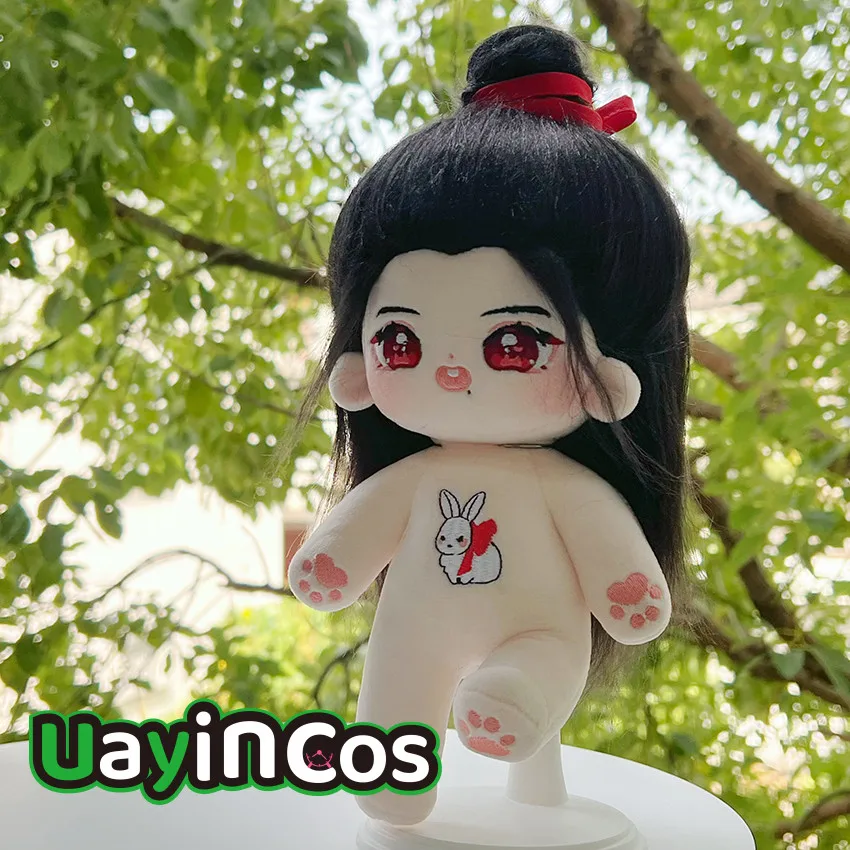 2 pz 10 cm 20 cm Wang Yibo Xiao Zhan Peluche Ripiene Corpo della Bambola di Peluche Con Scheletro Wei Wuxian Lan Wangji Anime Gioco Giocattolo Per Bambini regalo