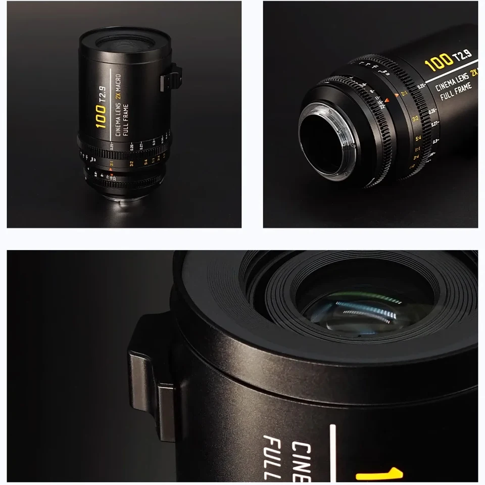 SGimage 100 مللي متر T2.9 2X عدسة ماكرو إطار كامل 2X التكبير دليل التركيز Cine عدسة لسوني A7S لايكا SL