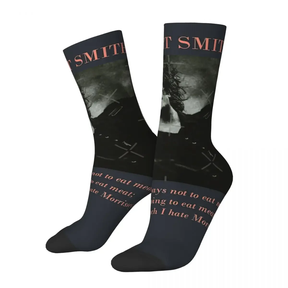 Happy SMITH-s-by-Trailmixxx Men's Socks Vintage Harajuku Robert S.Cure Hip Hop Novelty Seamless Crew Sock Gift official-website