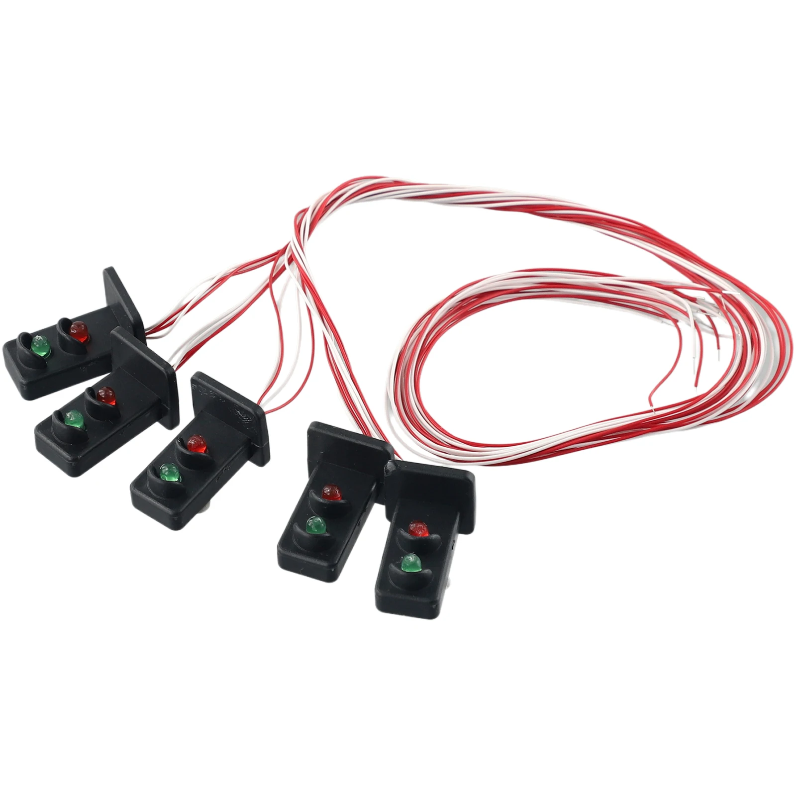 Model Light Railroad Dwarf Railroad Signals Dwarf Green/Red Indoor LEDs Lampposts Made Outdoor 20mm Resistors for 3v 5 Pcs