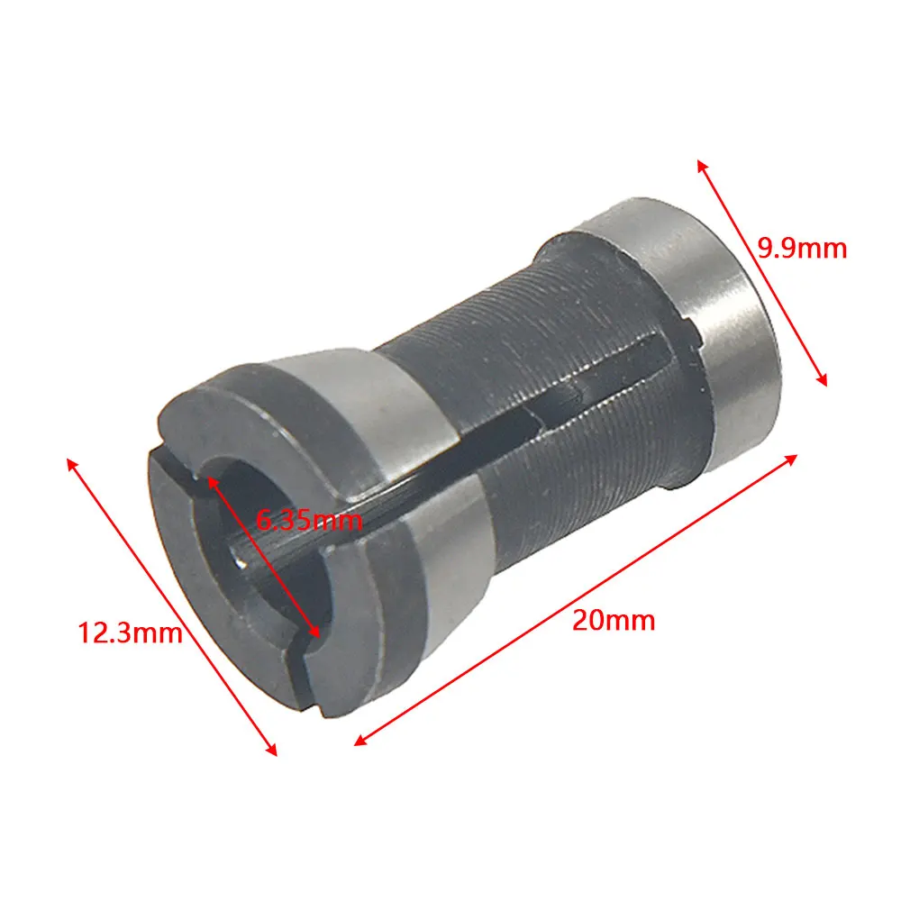 6.35/8mm Collet Chuck Engraving Machine Chuck Trimming Machine High-precision Woodworking Accessories Conversion Head