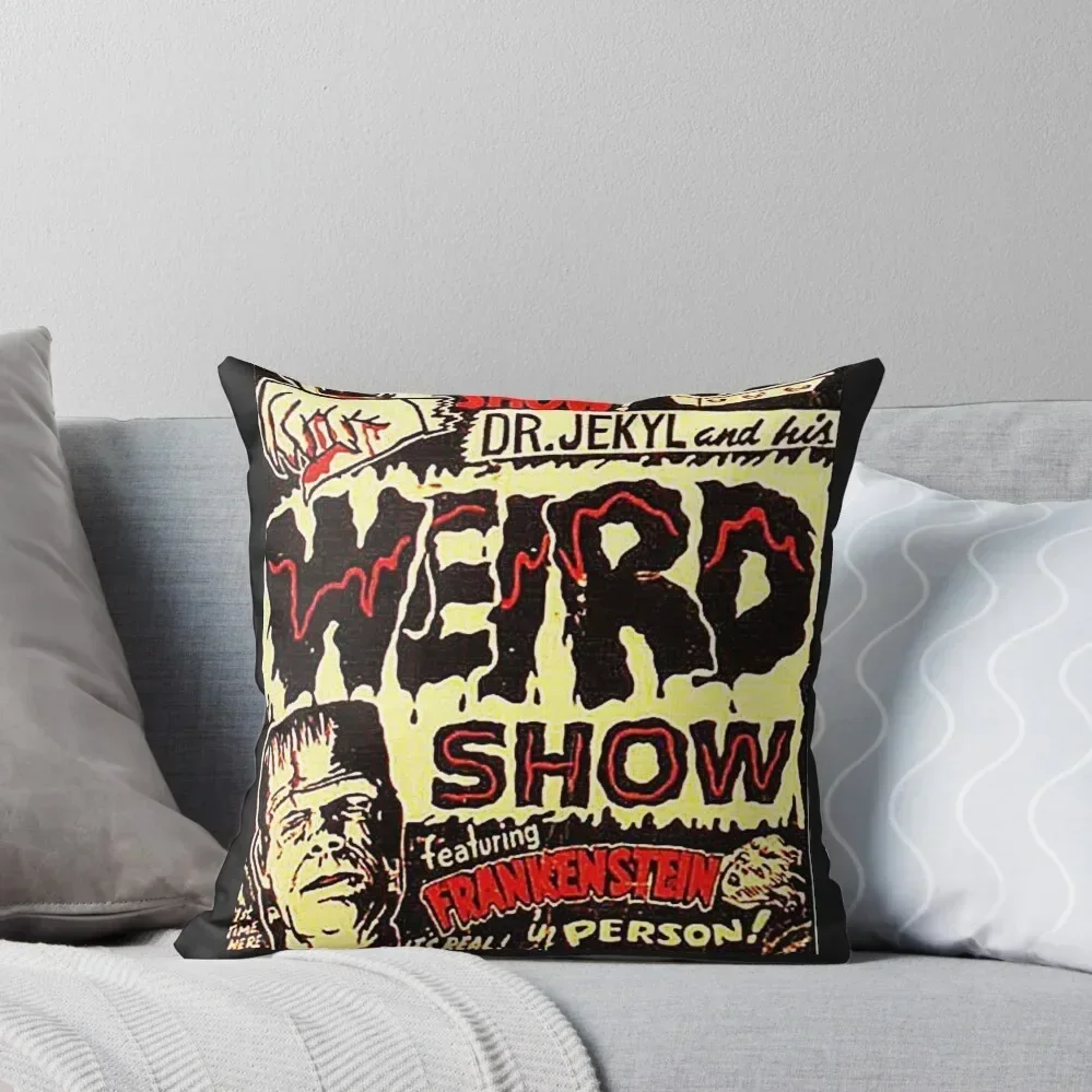 DR. JEKYL AND HIS WEIRD SHOW VINTAGE HORROR Throw Pillow Decorative Sofa Cushion Custom Cushion pillow