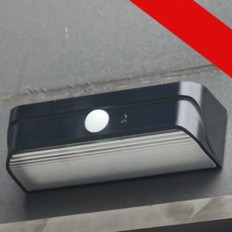 Nuevo Sensor de luz Solar LED para exteriores, luz impermeable para jardín, apliques alimentados por energía Solar, lámparas de pared Exterior para