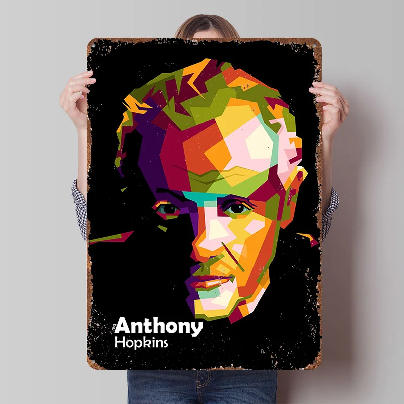 Best Actor Movies Wpap Metal Poster Customized Wall Art Retro Vintage Tinplate Signs for Luxury Decoration Gaming Wand Deko Home