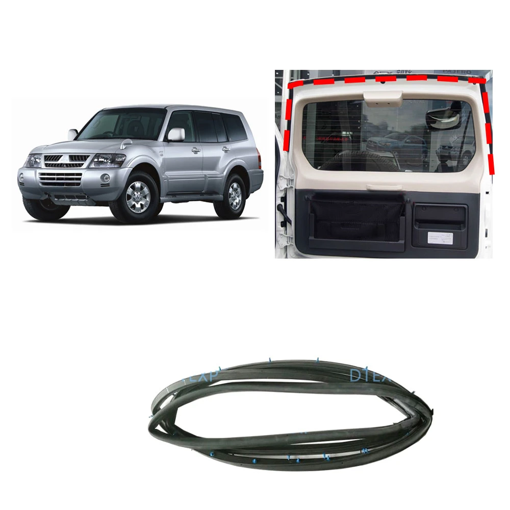 

1 Pcs Tail Door Rubber for Pajero V60 Sealing Rubber for Montero V70 with Clips Protect Rubber Weather Seal for Shogun Mr437186