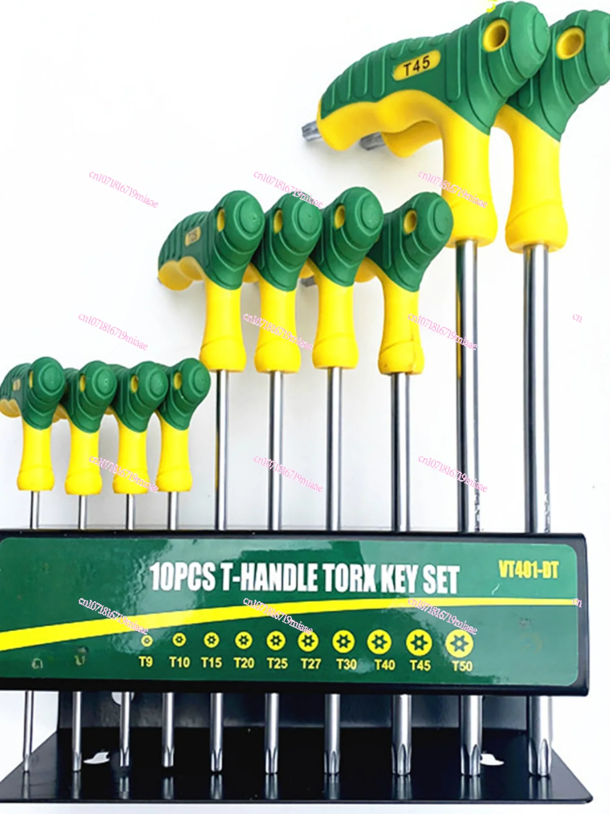 T handle plum blossom inner hexagon wrench set T9-T50 pattern medium hole inner hexagon screwdriver delivery storage bracket