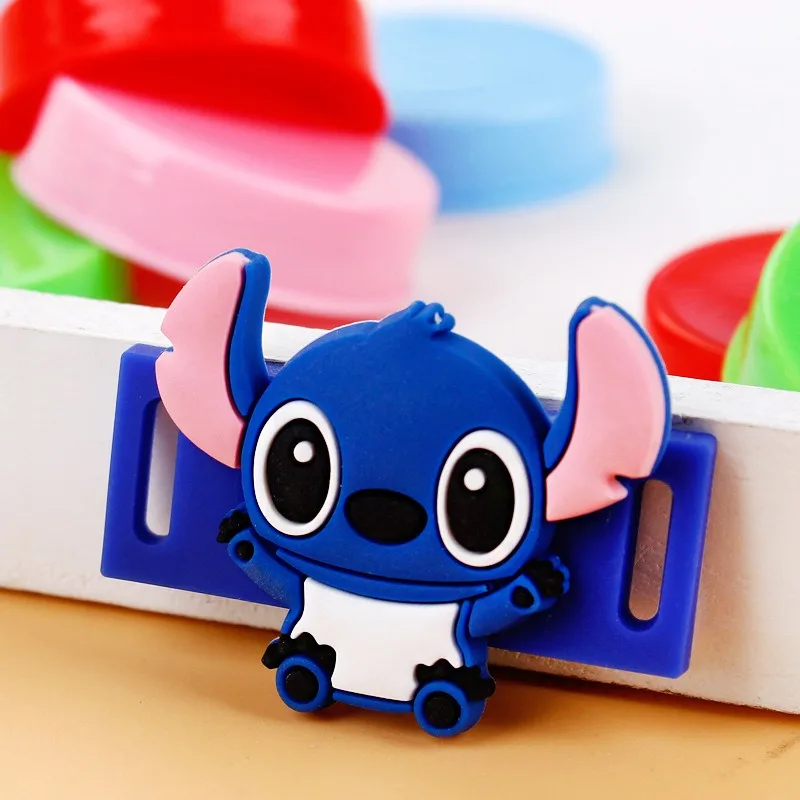 Stitch Cartoon Sneakers Decoration Shoelace Buckle Princess Shoe Decoration Flower Buckle Children Sneakers Shoelace Accessories