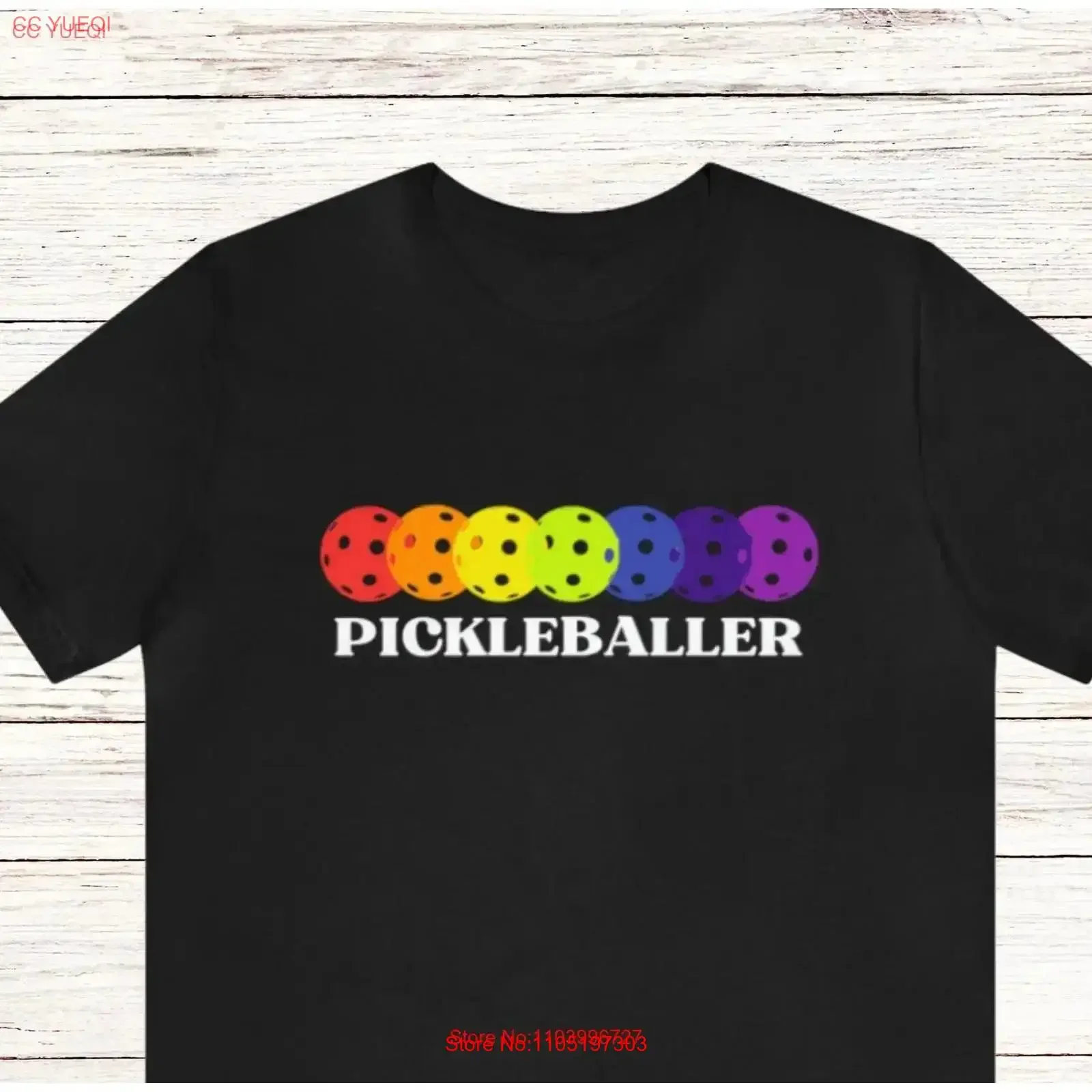 

Футболка Pickleball Rainbow Pickleballs, винтажная стираная дизайнерская одежда с графическим рисунком, уличная одежда, топ для повседневной носки, удобная