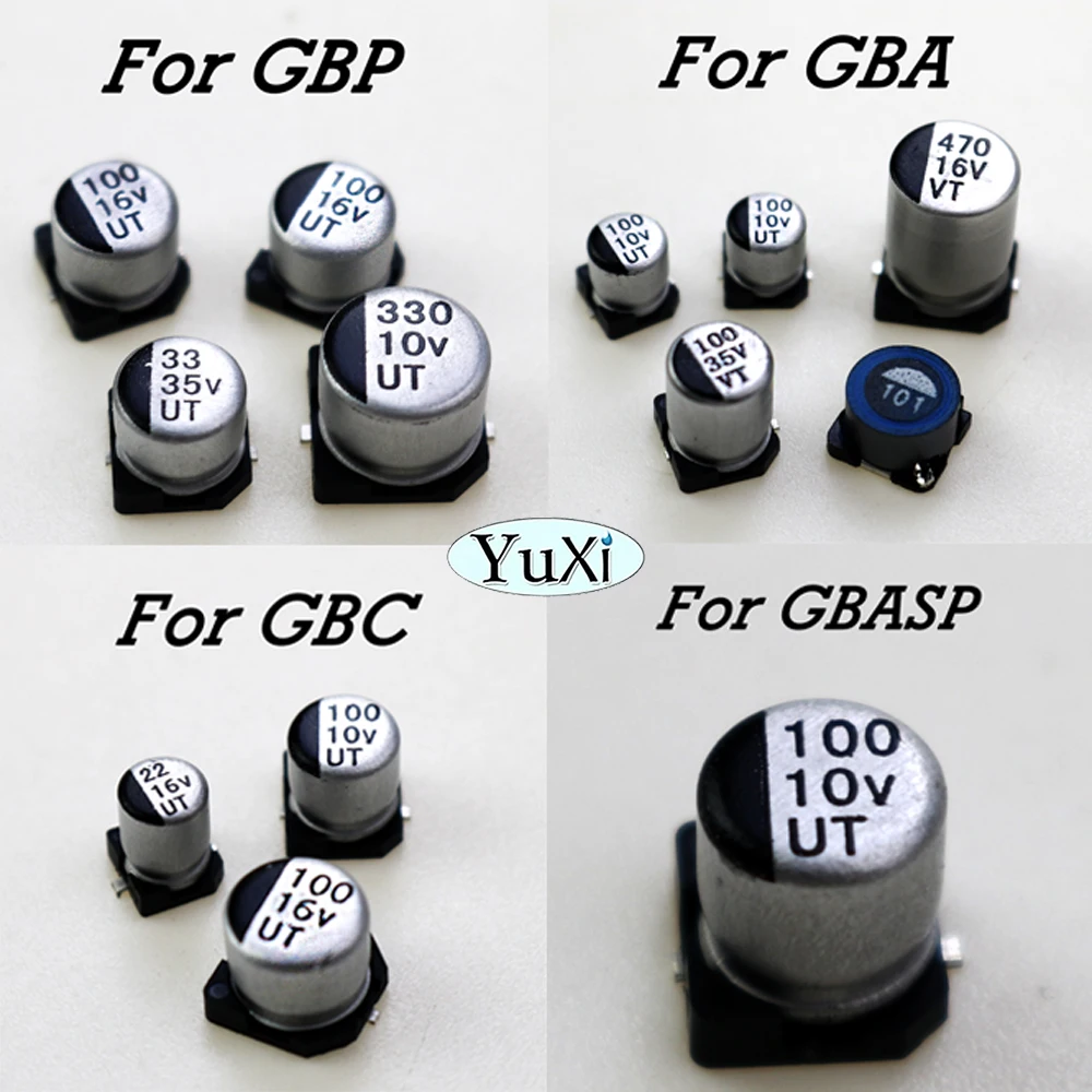 YuXi 1Set Mainboard Capacitor Part For GBP GBA GBC GameBoy Color Board For GBA SP High Quality Repair Accessories