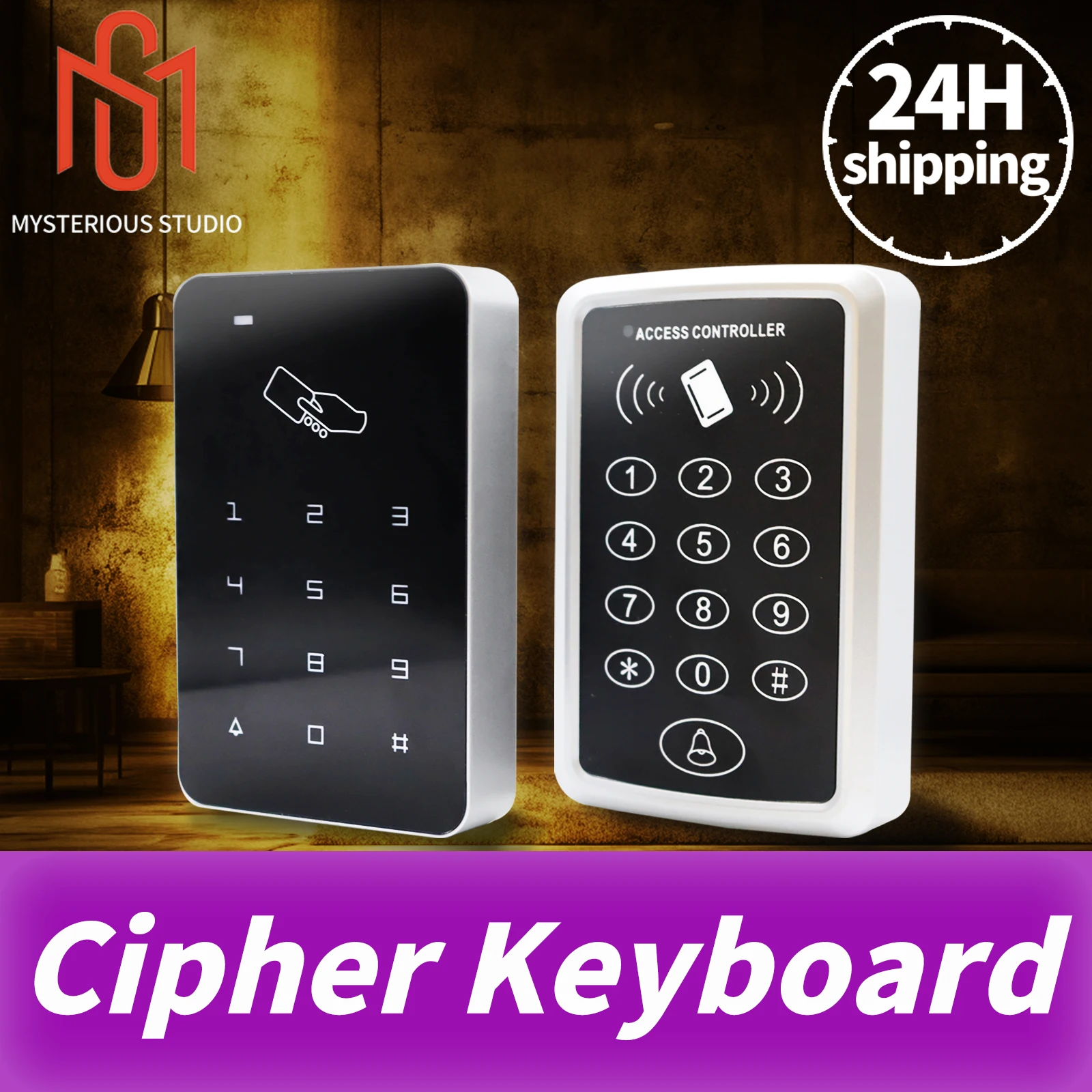 

Mysterious Studio Escape Room Prop Access Control SystemTouchPanel&Mechanical Keypad 1987Digital Code Real Exit Puzzle Game