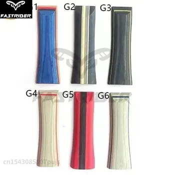 DIYテーブルテニスラケットハンドル、ボトムプレートハンドル、ポプラウッド素材アクセサリー、2個