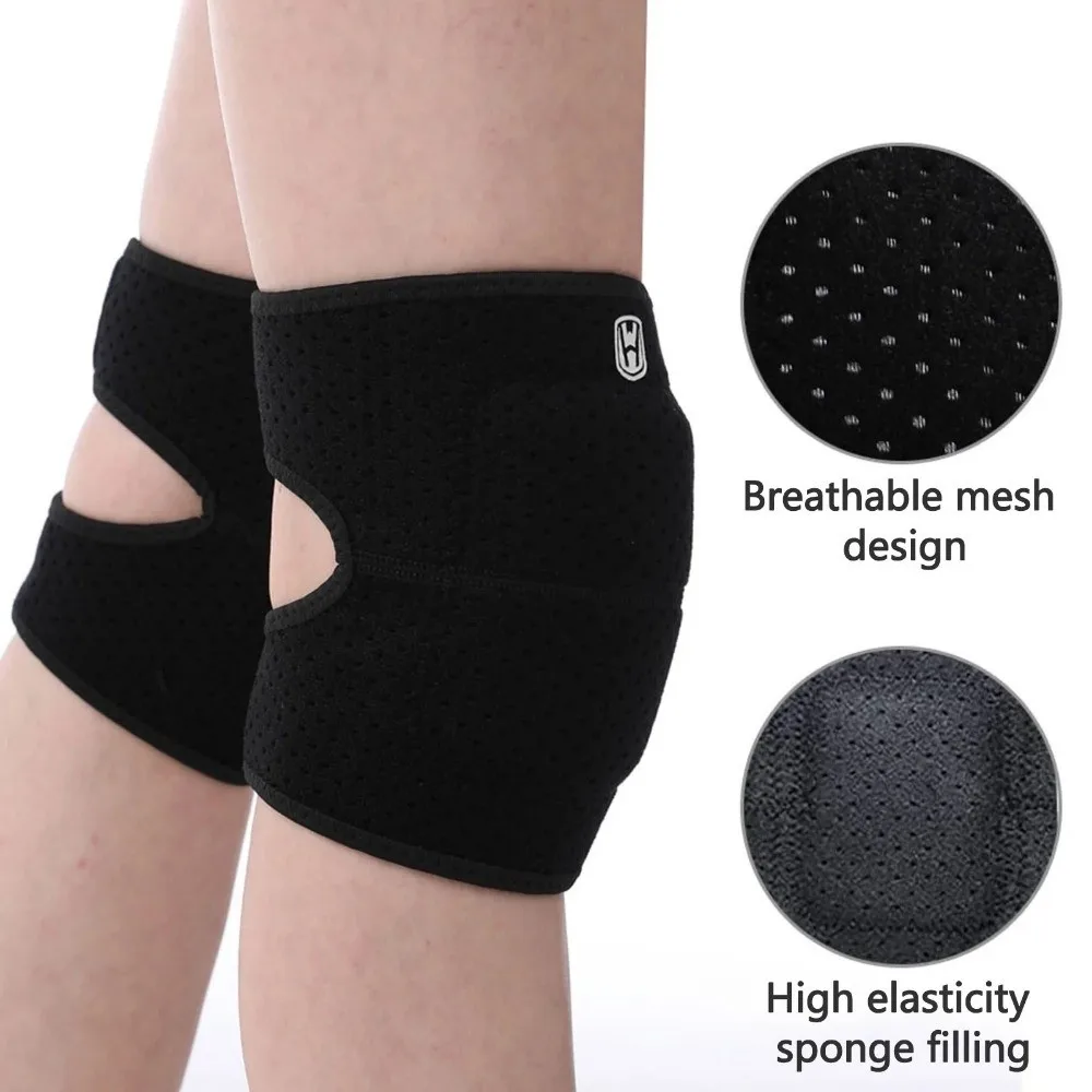 

1Pair Anti-collision Sports Dance Knee Pad Sponge Thickened Knee Protector Support Soft Breathable Non-Slip Knee Braces