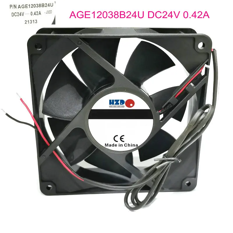 New original AGE12038B24U 12038 24V 0.42A Cooling Fan 120*120*38MM