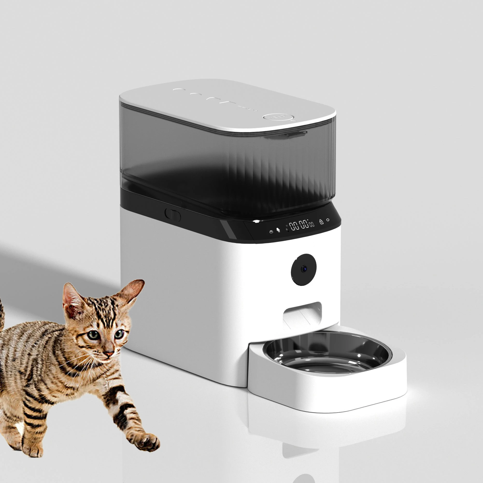 Wholesale Custom Health Electric Cat Dog Smart Automatic Pet Feeder Food Dispenser Cat Food Bowl dog bottle water