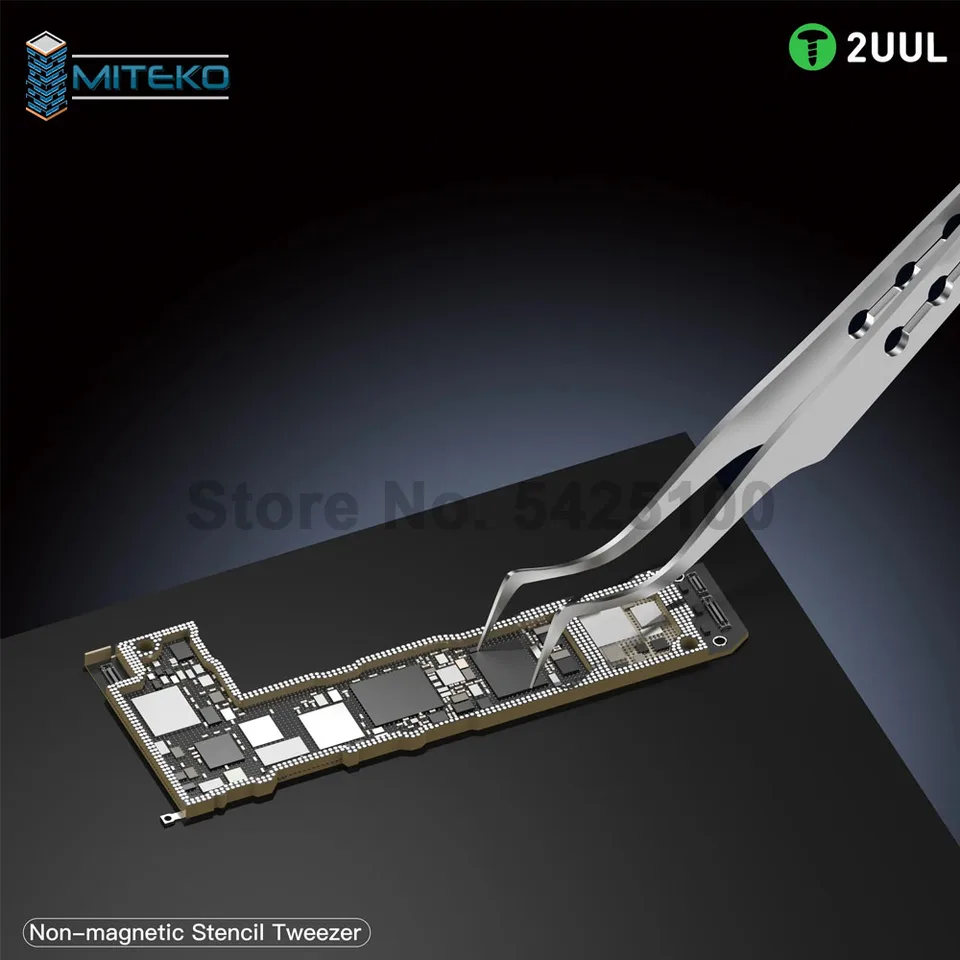 Pinza de plantilla no magnética 2UUL TW22 para reparación precisa de placas de teléfono 4