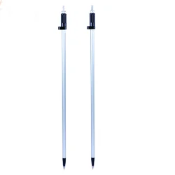 2PCS Telescopic Aluminum Rod 2.15M Prism Pole For Land Survey Total Station Surveying Accessory