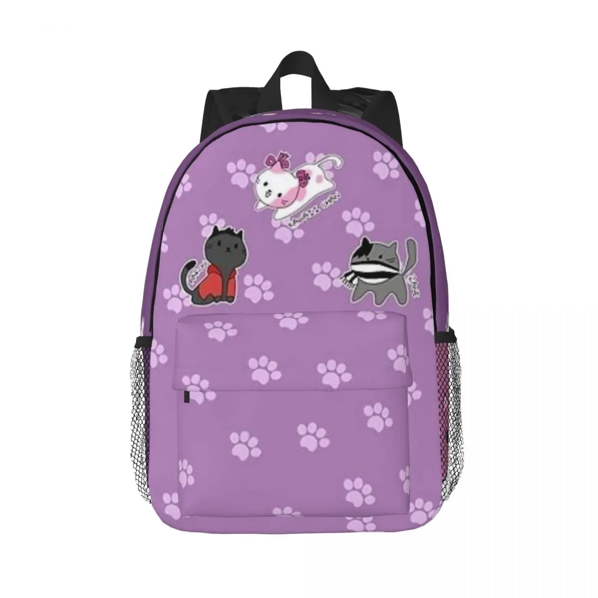 Aphmau Cat Printed Lightweight Casual Schoolbag For School, Outdoor, Shopping, Office 15inch 2024 Hot Sale