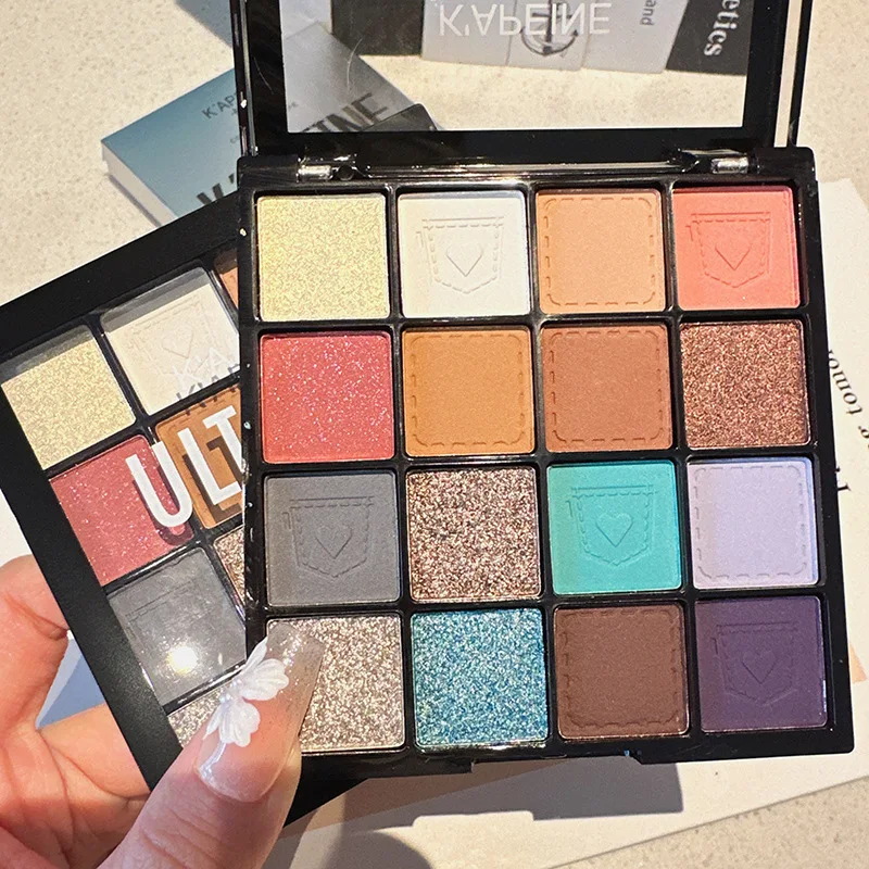 6色アイシャドウパレット超人気デニムパールマットブルースモーク学生デニムホットガール日本化粧品アイシャドウ