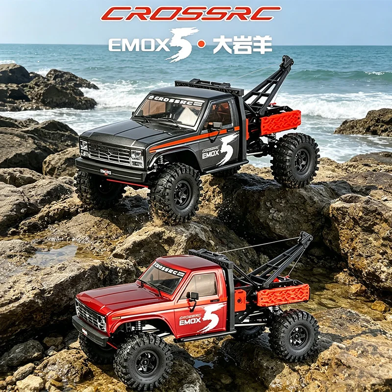 

CROSSRC EMO X5 Big Rock Sheep 1:8 Электрический радиоуправляемый внедорожник с бесщеточным двигателем FOC, удлиненная версия, для спасательных работ и скалолазания