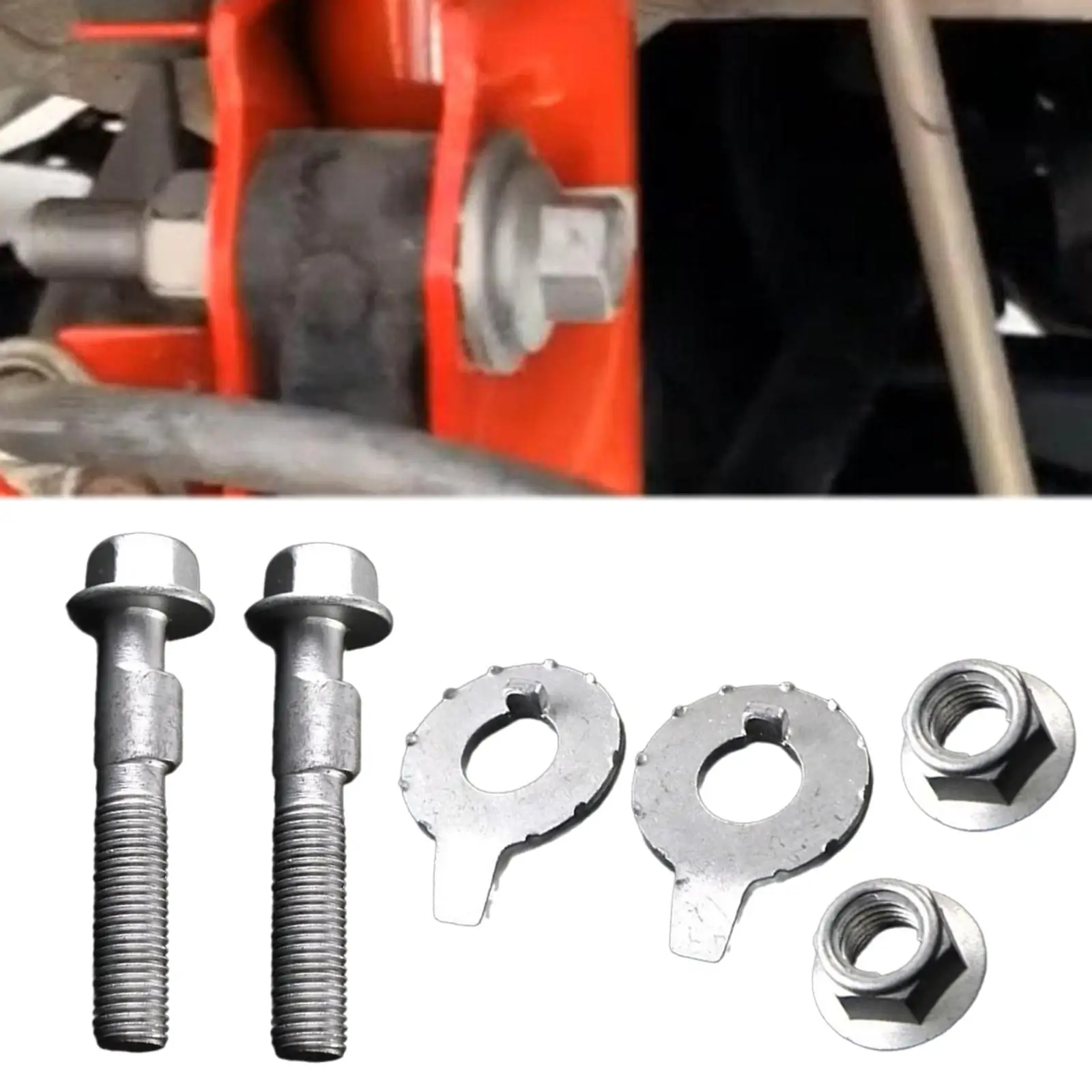 Eccentric Alignment Camber Bolt Camber Adjustment Screw Bolts, 10mm Adjustment Nut